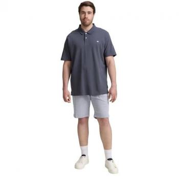TOM TAILOR Plus Size Baumwoll Bermudas, Regular Fit, blau