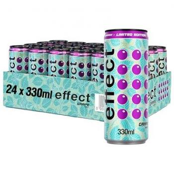 Effect Energy Drink Traube-Minze 0,33 Liter Dose, 24er Pack