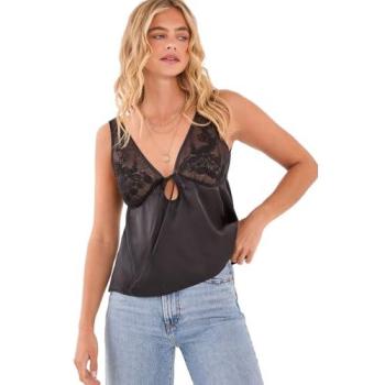 Embroidered Satin V‑Shape Vest – Size 6