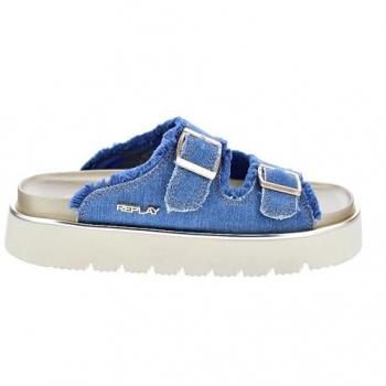 Sandálias de Mulher REPLAY Muddy Azul Denim