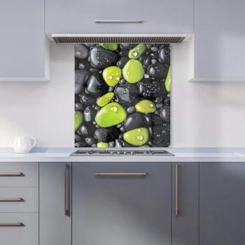 Warren Reed Lime & Charcoal Pebble Harmony Splashback (600mm x 650mm)