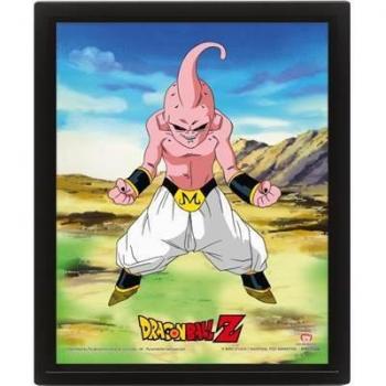 Dragon Ball Z 3D‑Lentikula-Rahmen mit Pyramideneffekt – Zwei Seiten von Buu