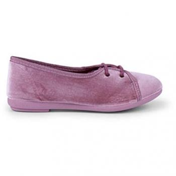 Pisamonas Blucher Niña Terciopelo Tipo Salon