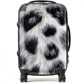WRT Ltd Snow Leopard Fur Print Design Travel Case – Cabin Model