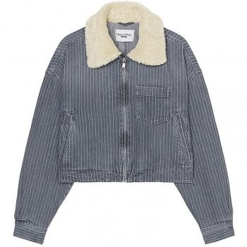 MARC O'POLO DENIM Oversize Jeansjacke in Grau, Größe M