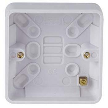 Schneider Lisse 1 Gang 25mm Deep White Surface Pattress Box - Pack of 10