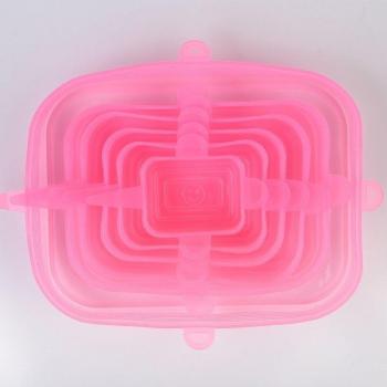 6Pcs Reusable Silicone Stretch Lids