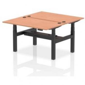 Dynamic Air Back-to-Back 1400 x 800mm Height Adjustable 2 Person Bench Desk