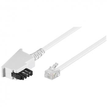 Câble de connexion téléphonique 3 m goobay TAE-F (M) noir