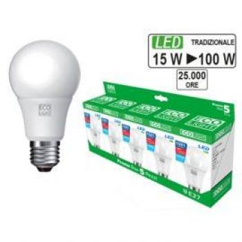 Lampadina LED Ecolight E27 Goccia 15W
