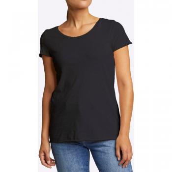 Rich & Royal Bio-Baumwolle T-Shirt, Schwarz, XS