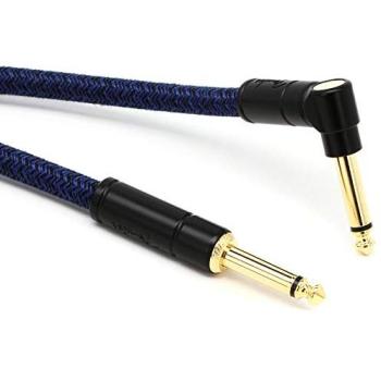 Fender 18.6 ft Pure Hemp Angled Instrument Cable – Blue Dream