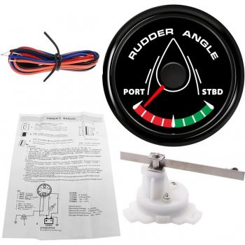 52mm Marine Rudder Angle Sensor 0-190 ohm with 8 Color LCD Backlight 9-32V