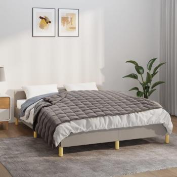 Weighted Blanket Grey 140x200 cm Single 6 kg Fabric Vidaxl