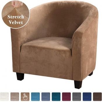 Plush Elastic Armchair Slipcover