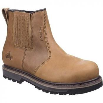 Amblers Bota Protectora de Trabajo en Cuero Worton 9 UK Bronceada