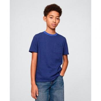 Bambino Blue Stripe Tee – OVS Taglia M (130‑137)