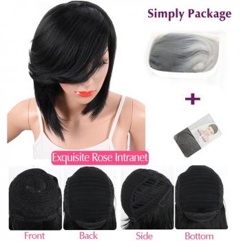 Deyngs Natural Hair Pixie Cut Synthetic Wig for Black Women