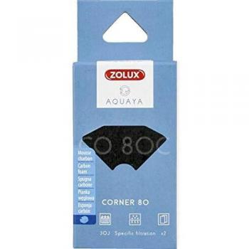 Filtre CO 80 C Mousse Charbon x 2 pour Aquarium
