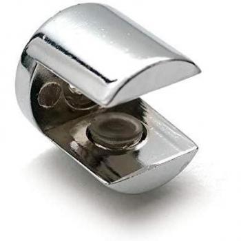 Glass Shelf Support Bracket – Chrome Finish, 4‑8 mm Thickness, 40 Pack