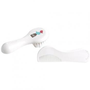 Suavinex Hygge Baby Brush Set - White, 2 Pieces