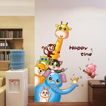 Kids Bedroom Wall Decor - PVC Monkey and Giraffe Stickers