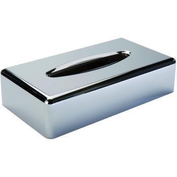 Gerson 5159C Boîte à Mouchoirs Rectangulaire en ABS Chromé