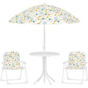 Ensemble de jardin pour enfants motif éléphant et girafe