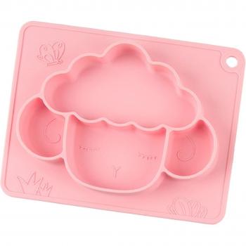 Silicone Baby Bowl Set Non-Slip Cartoon Tableware