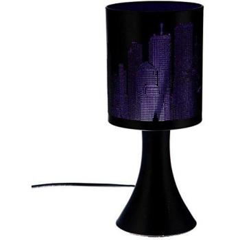 Lampe tactile New York Violette et Noire