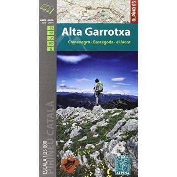 Alta garrotxa. Mapa excursionista