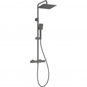 Colonne de douche moderne Deante avec robinet thermostatique en chrome