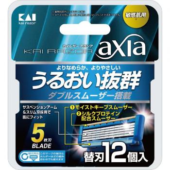 Blue Kai 12-Blade T-Shape Razor Replacement Kit