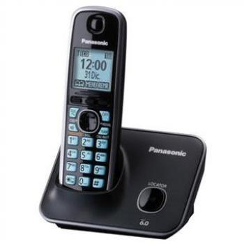 Teléfono Inalámbrico Panasonic KX-TG4111MEB Para Escritorio, Negro, Pantalla LCD
