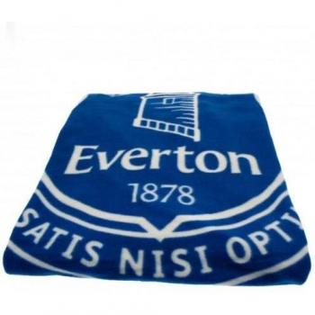 Everton FC Fleece Pulse Blanket One Size blue/white