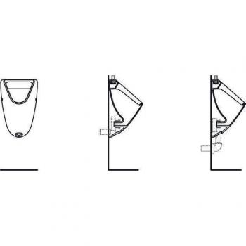 Ideal Standard Eurovit K553901 Einlauf von oben, weiss