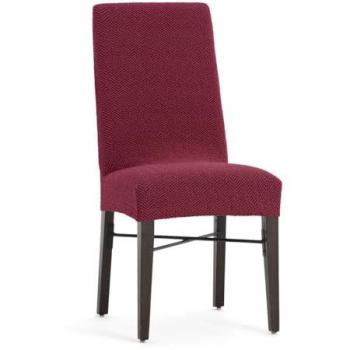 Housse de chaise Eysa Jaz bordeaux extensible 50 x 60 cm - Pack de 2