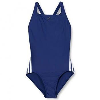 Adidas Athly V 3-Streifen Badeanzug Mädchen, tech Indigo