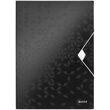 LEITZ Fächermappe A4 PP schwarz
