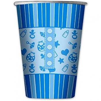 Bicchieri 200 cc baby boy 8 pezzi big party