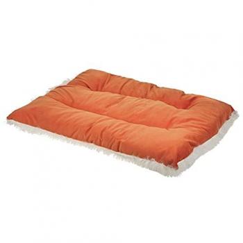 BELIANI Plush Pet Dog Bed Velvet Polyester 70 x 55 cm Orange Ergani