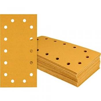 Bosch Expert C470 Punched Hook and Loop 1/2 Sanding Sheets 115mm x 230mm 60g Pack of 50