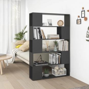 Librería/partición gris del 100x24x155 cm en conglomerado