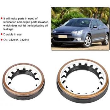 Kit de sello de aceite para caja de engranajes, compatible con Citroen Peugeot 312144 312146, 2 piezas