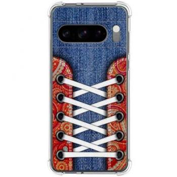Capa de Silicona “Zapatillas 11” con Patrón de Rimas para Pixel 8 Pro 5G