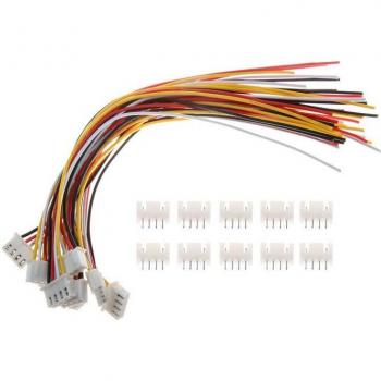 JST XH2.54 Male Female Connector Set 10 Sets 2-10 Pin 26AWG 15cm