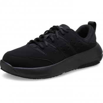 Herren‑Work-Schuhe „Arbeitsschuhe auf der Uhr“ – Triple Black (Croc)