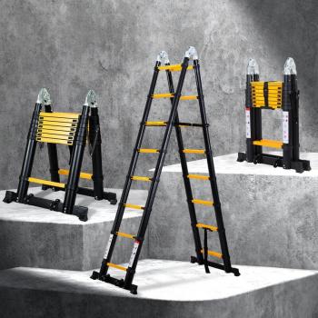 Scala SWANEW 5 m con Stabilizzatore e Ruote – Alluminio, Pieghevole