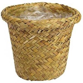 Cachepot en jonc de mer 13 x 11 cm