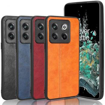 Funda de Cuero PU Vintage Rojo para OnePlus 10T 5G